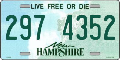 NH license plate 2974352