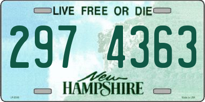 NH license plate 2974363
