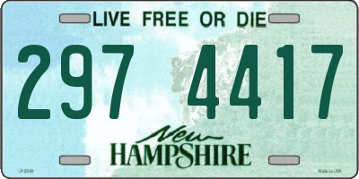 NH license plate 2974417