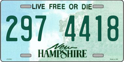 NH license plate 2974418