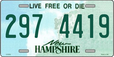 NH license plate 2974419