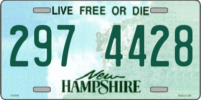 NH license plate 2974428