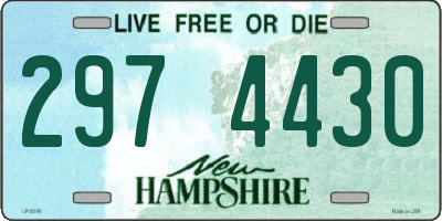 NH license plate 2974430