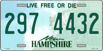 NH license plate 2974432