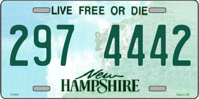 NH license plate 2974442