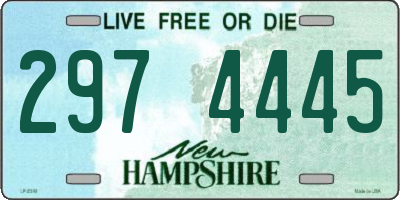 NH license plate 2974445