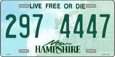 NH license plate 2974447