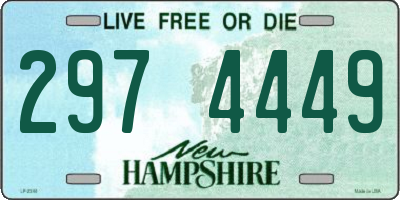 NH license plate 2974449