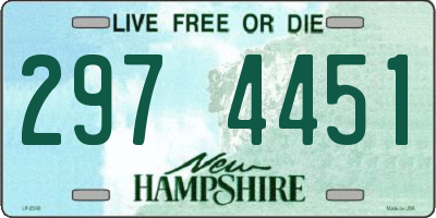 NH license plate 2974451