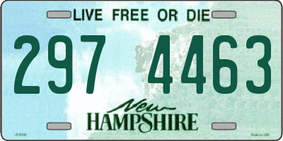 NH license plate 2974463