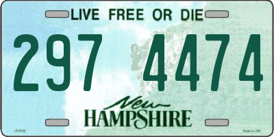 NH license plate 2974474