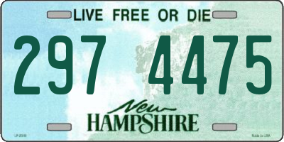 NH license plate 2974475