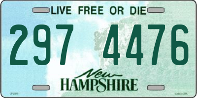 NH license plate 2974476