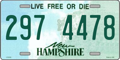 NH license plate 2974478