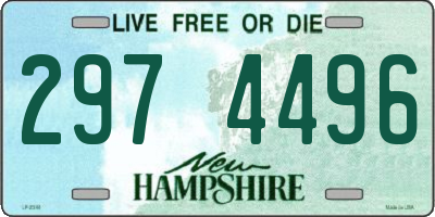 NH license plate 2974496
