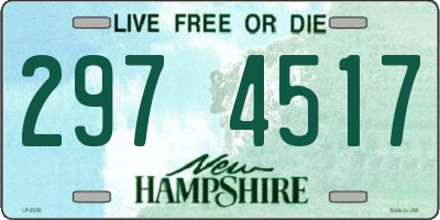 NH license plate 2974517