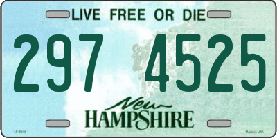 NH license plate 2974525