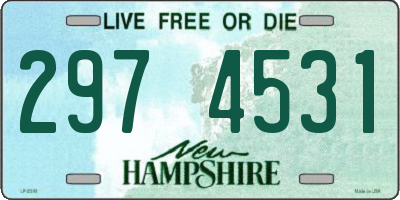 NH license plate 2974531