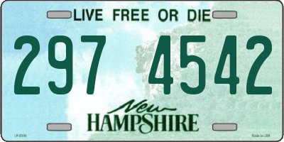 NH license plate 2974542
