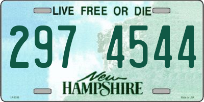 NH license plate 2974544