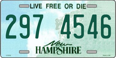 NH license plate 2974546