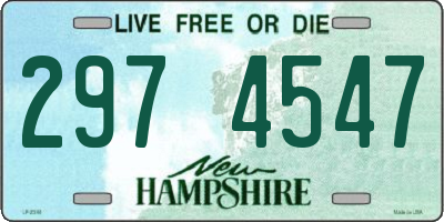 NH license plate 2974547