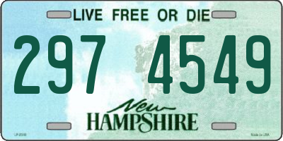 NH license plate 2974549