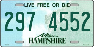 NH license plate 2974552