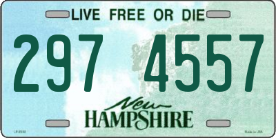 NH license plate 2974557