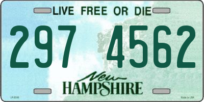 NH license plate 2974562