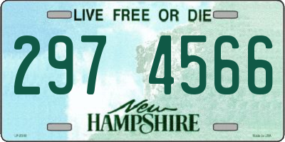 NH license plate 2974566