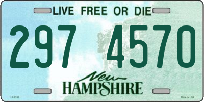 NH license plate 2974570
