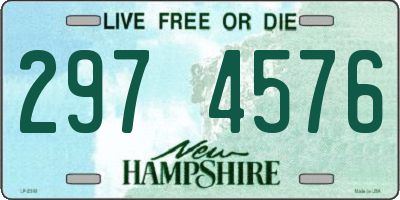 NH license plate 2974576