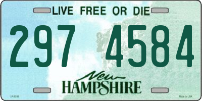 NH license plate 2974584
