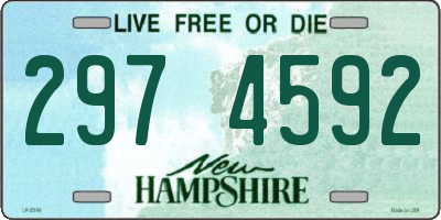 NH license plate 2974592