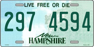 NH license plate 2974594