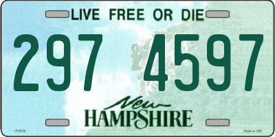 NH license plate 2974597