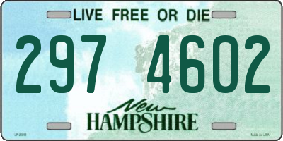 NH license plate 2974602