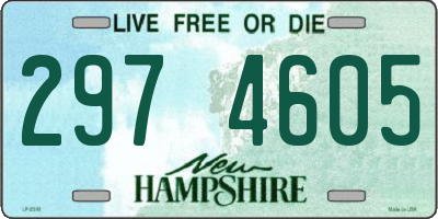 NH license plate 2974605