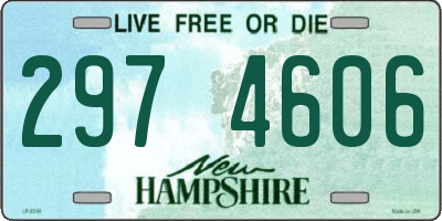NH license plate 2974606