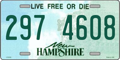 NH license plate 2974608
