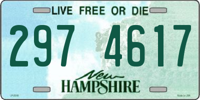 NH license plate 2974617