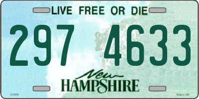 NH license plate 2974633
