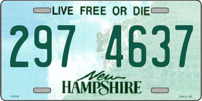 NH license plate 2974637