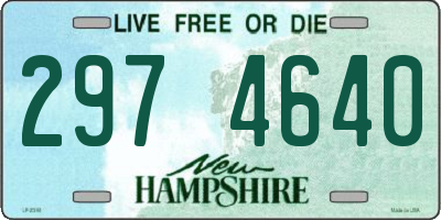 NH license plate 2974640
