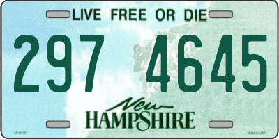 NH license plate 2974645