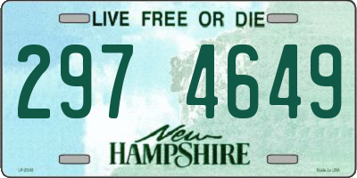 NH license plate 2974649
