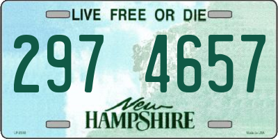 NH license plate 2974657