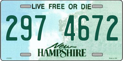 NH license plate 2974672