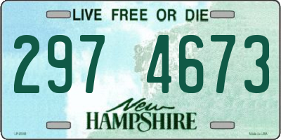 NH license plate 2974673
